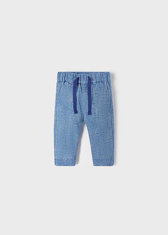 1501 Mayoral Boys French Blue Linen Long Trousers