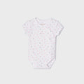 Mayoral Girls Pearl Pink Snap bodysuit, Short Sleeved, Front