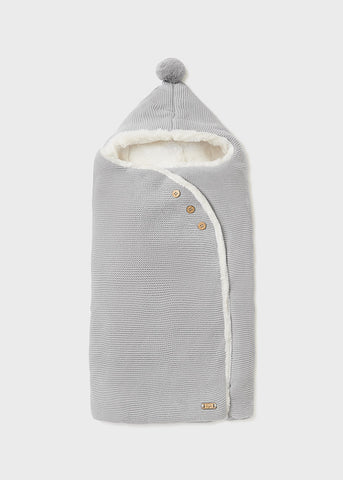 19232 Mayoral Boys Knit Sleeping Bag, Grey
