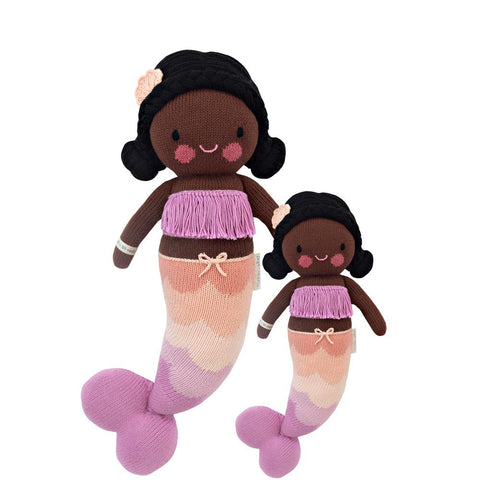 Cuddle+Kind Heirloom Hand-Knit Dolls, Maya the Mermaid (two sizes available)