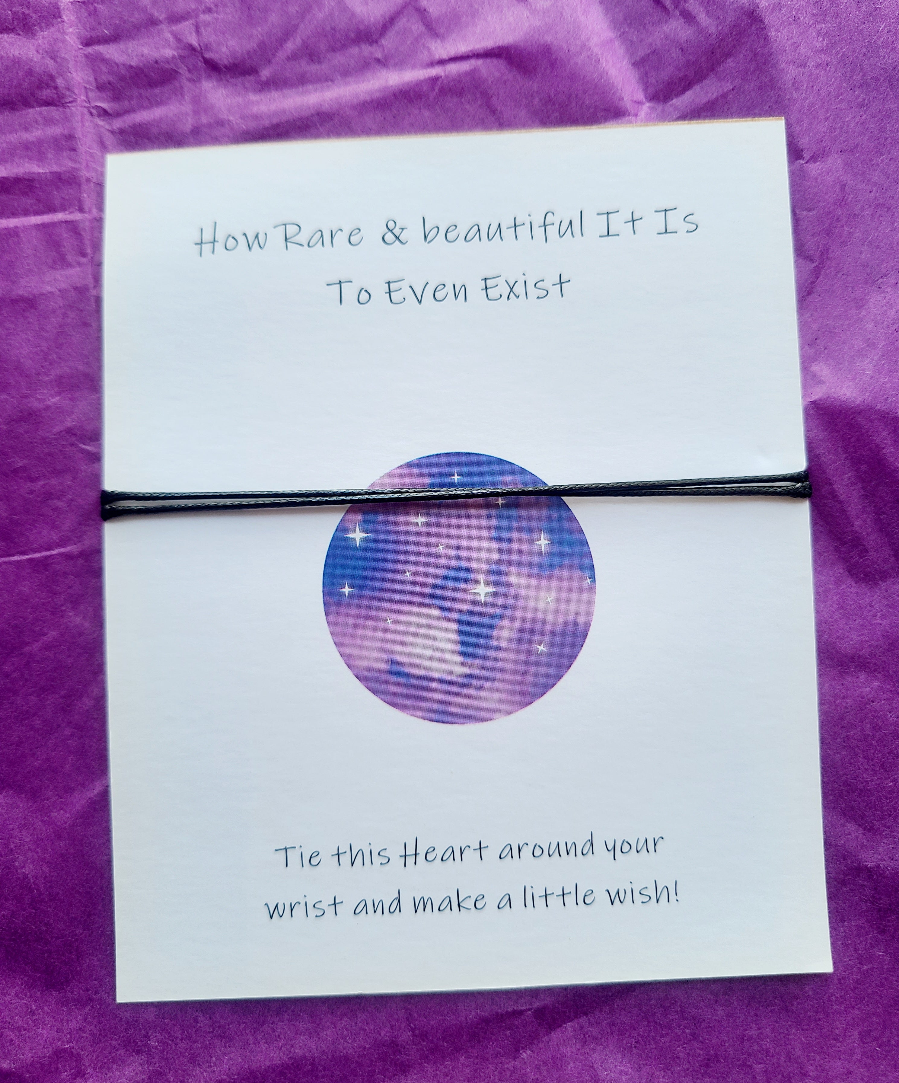 Handmade Silver Heart & Leatherette Bracelet, BTSxARMY I Purple You