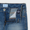 235 Mayoral Girls Denim Shorts, Front Pocket, Zipper Shorts and Button