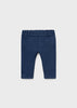 Mayoral Boys Navy Blue Fleece Long Trousers, Pants, Elasticated Waistband, Mock Pockets, Front