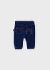 Boys Mayoral Denim Fleece Lined Pants, Back Functional Pockets, Decorative Pocket Elements, Elasticated Waistband, Back