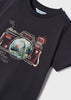 3003 Mayoral Mini Boys Graphic Print TShirt, Lenticular Interactive Dinosaur