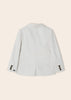 3452 Mayoral Mini Boys Tailored Dress Blazer Jacket, Tapioca Linen