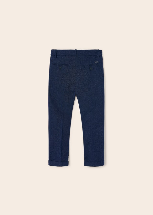3514 Mayoral Mini Boys Tailored Dress Pants, Navy