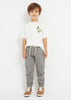 3520 Mayoral Mini Boys Relaxed Lounge Cargo Sweatpants, Fossil Lt Grey