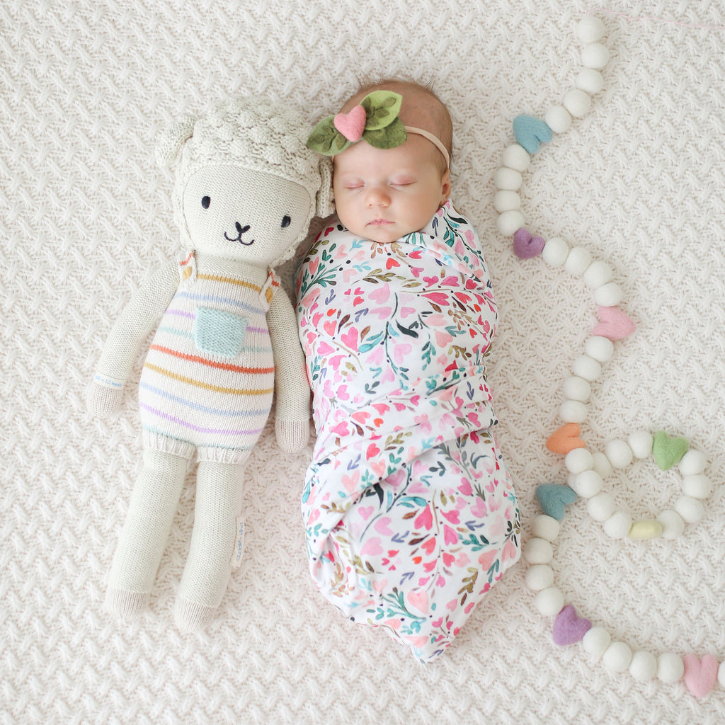 Cuddle+Kind Heirloom Hand-Knit Dolls, Avery the Lamb (two sizes available)