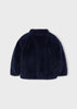 Boys Mayoral Navy Clue Wool Reversible Sweater, Long Sleeve, Back