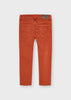 Boys Mayoral Orange Slim Fitted Pants, Soft Pants, Two Back Pockets