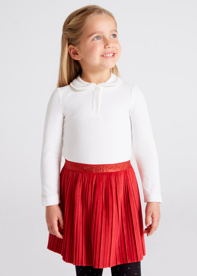 4944 Mayoral Girls Red Pleated Skirt – Bubble Belly | babies | kids