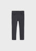 Mayoral Girls Dark Gray Basic Fleece Pants, Elasticated Waistband Front Central Button Fastening