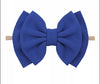 6" Bow & Nylon Headband, Royal Blue