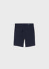Boys Mayoral Navy Blue Bermuda Shorts, Back Functional Pockets, Belt Loops