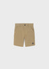 Mayoral Boys Sand Bermuda Shorts, Two Front Functional Pockets, Front Central Button Fastening, Belt Loops, Front