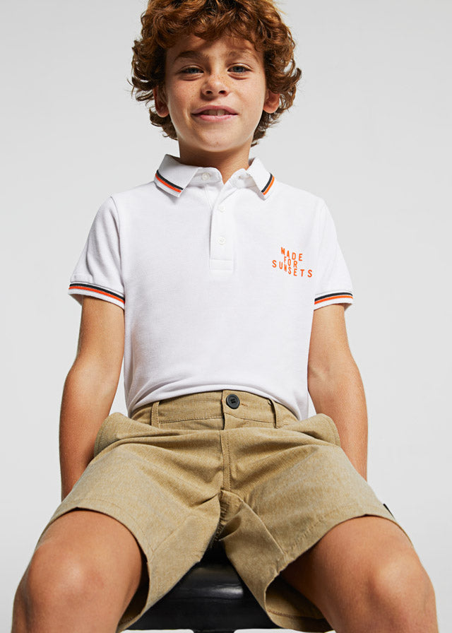 Boys Mayoral Bermuda Shorts, Sand