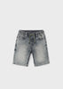 Boys Mayoral Gray Bermuda Shorts, Adjustable Drawstring, Front Functional Pockets