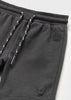  621 Mayoral Fleece Play Shorts, Charcoal detail