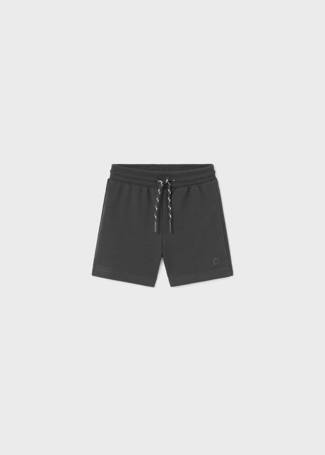  621 Mayoral Fleece Play Shorts, Charcoal front