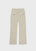 6579 Mayoral Jr Girls High Waist Flare Pants, Oat