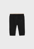 Boys Mayoral Comfortable Black Basic Fleece Trousers, Black, Back Button Pocket, Back