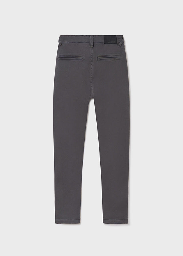 Mayoral Boys Back Long Pants, Dark Grey, Eco-Friendly, Back Pockets