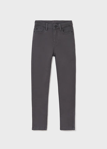 7574 Mayoral Boys Long Fit Pants, Dark Grey, Eco-Sustainable