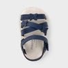 9408 Mayoral Girls Navy Butterfly Velcro Straps Sandals