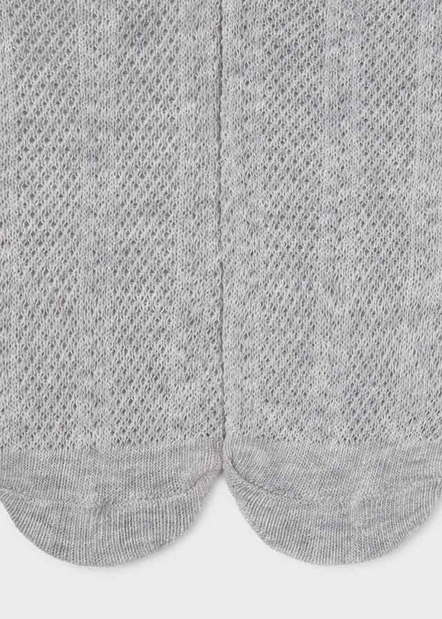 Girls Mayoral Tights, Heather Grey, Knitted