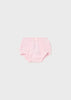 9579 Mayoral Ruffled Lace Bloomer Diaper Cover, Pink front