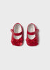  	9633 Mayoral Classic Red Mary Janes & Headband Set, Cherry Red front