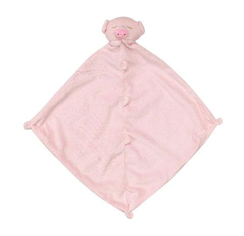 Angel Dear 13" Animal Blankie Lovie, Security Blanket - Pink Piggy