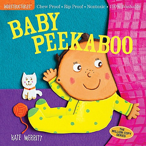 Washable Baby & Toddler Book, Peek-A-Boo - Indestructible Book