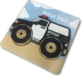 Eco-friendly Chunky Wooden Puzzle, Rescue Police Vehicle