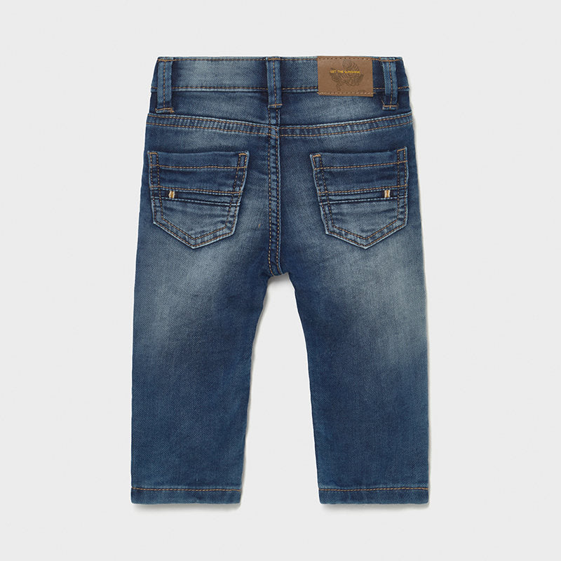 1586 Boys Mayoral Denim Jeans, Includes Two Back Pockets and Belt Loops