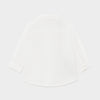 117 Boys Mayoral Long Sleeved Shirt, White Colored, Collared Shirt 