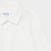 117 White Mayoral Boys Button Down Collared Shirt, Long Sleeve
