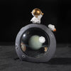 Astronaut Resin Night Light Lamp - Astronaut Sitting on the Moon Holding Star