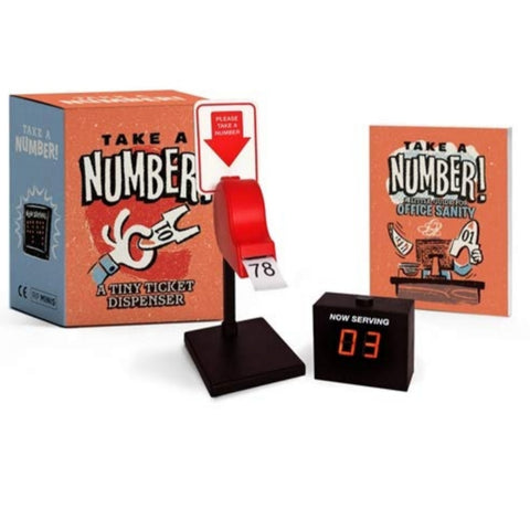 Take-a-Number Desktop Ticket Dispenser & Display