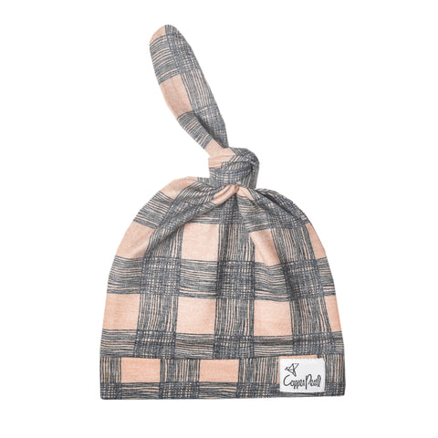 Copper Pearl Lux Knotted Beanie Hat, Unisex Billy