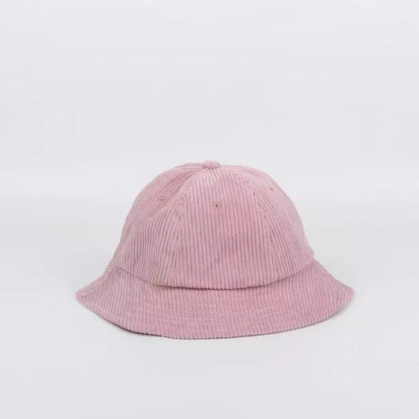 Bucket Sun Hat, Corduroy w/Elastic Chin Strap, Light Lilac