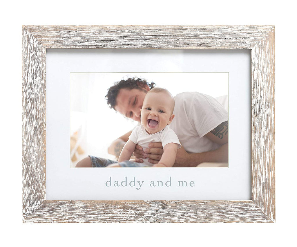 Daddy and Me Sentiment Photo Frame, Pearhead, Rustic