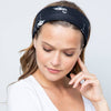 Face Covering, Convertible, Flamingo, Black, converts to headband