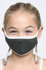 Face Mask, Kids Washable, Reusable - Charcoal Grey