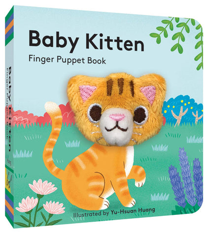 Mini Finger Puppet Board Book  - Baby Kitten