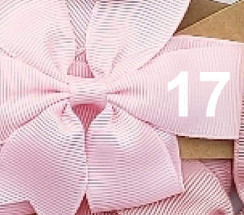 Grosgrain 3" Double Loop Bow Pony Tail Tie 2 PC Set (CLICK TO SELECT COLORS)
