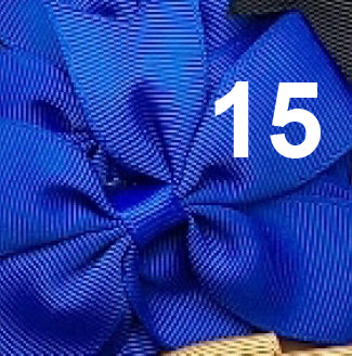 Grosgrain 3" Double Loop Bow Pony Tail Tie 2 PC Set (CLICK TO SELECT COLORS)
