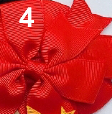 Grosgrain 3" Double Loop Bow Pony Tail Tie 2 PC Set (CLICK TO SELECT COLORS)
