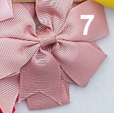 Grosgrain 3" Double Loop Bow Pony Tail Tie 2 PC Set (CLICK TO SELECT COLORS)